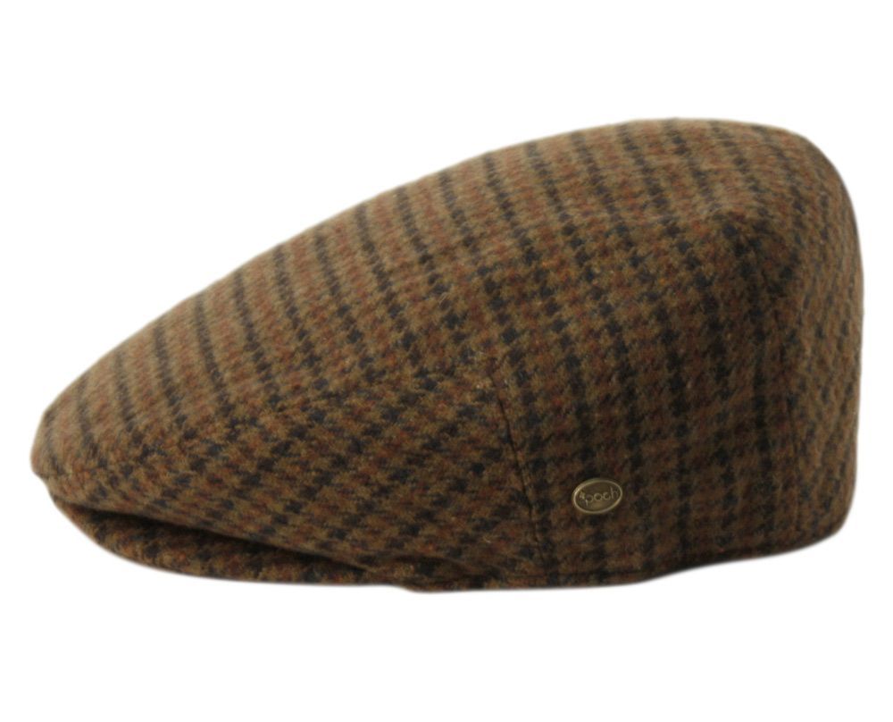 6 Bulk Brushed Wool Plaid Ivy Caps W/cloth Fabric Lining Assorted