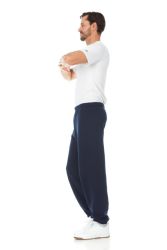 24 Bulk Men's Fruit Of The Loom Sweatpants Joggers With Draw String And Pockets Size Small