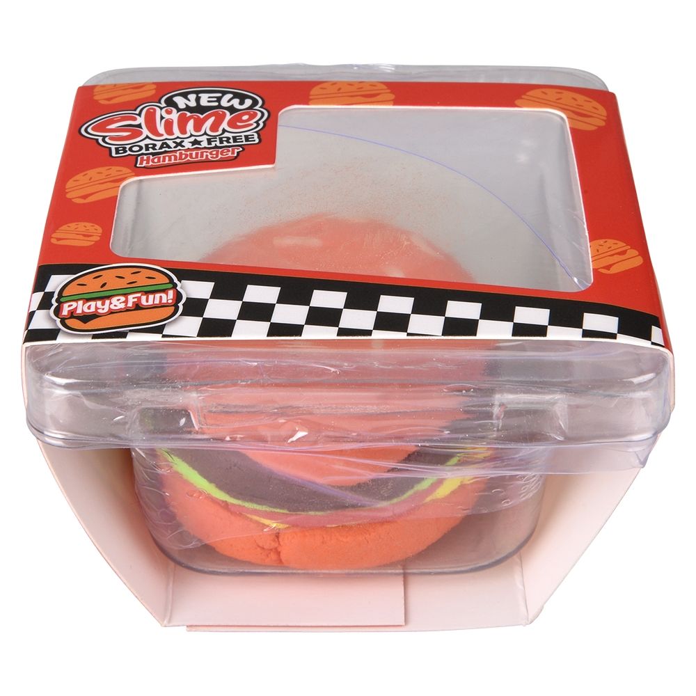 72 Bulk (t) 3.2" Cheeseburger Clay Slime 12ct