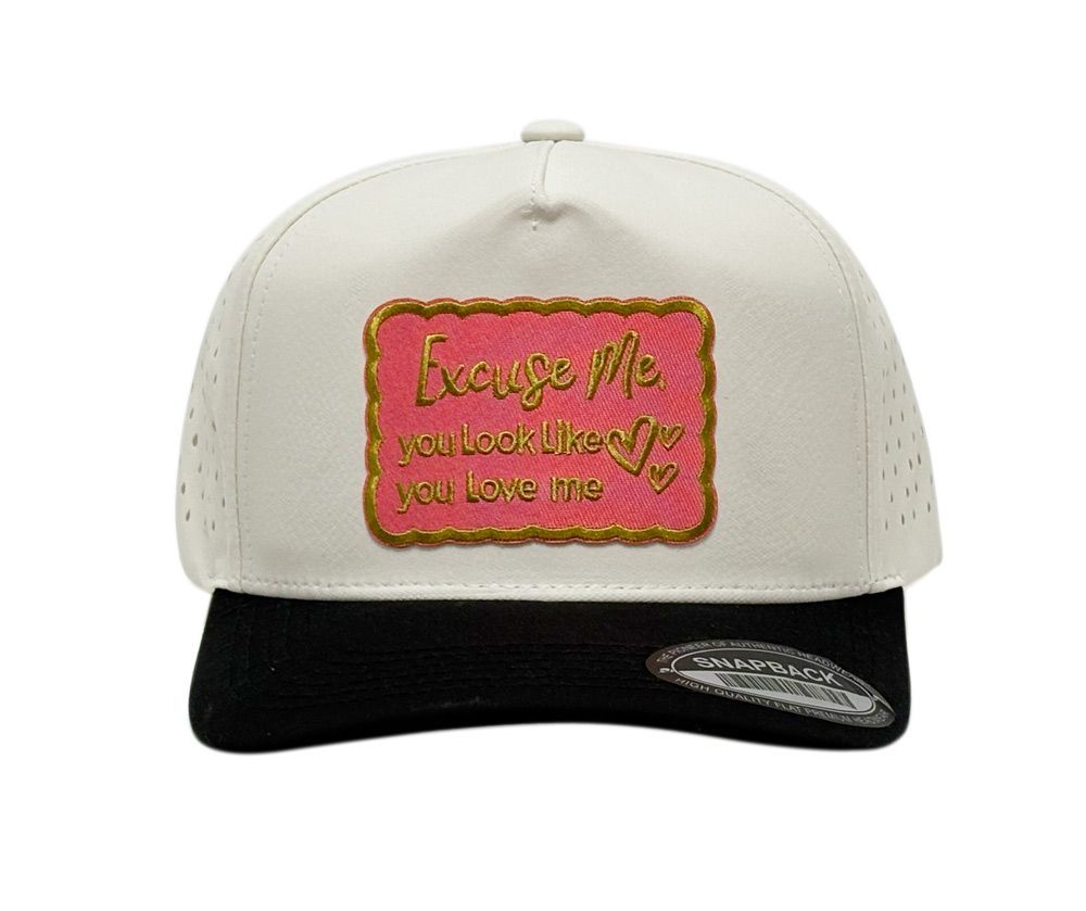 3 Bulk 5-Panel Laser Cut Perforated Snapback Caps With Design Patch