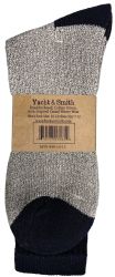 24 Bulk Yacht & Smith Men's Cotton Assorted Thermal Socks Size 10-13