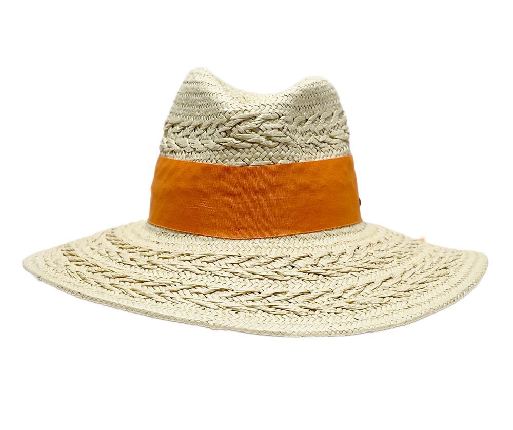 6 Bulk Wide Brim Paper Straw Fedora Floppy Hats