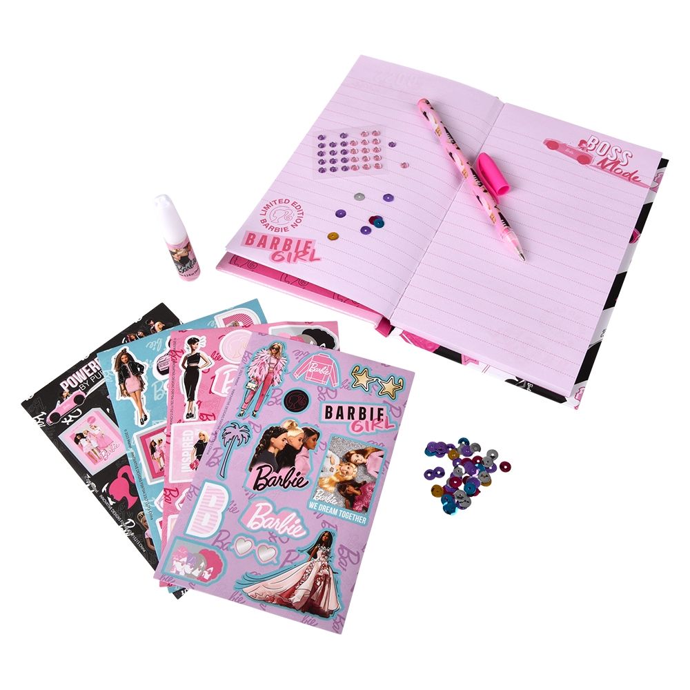 12 Bulk Barbie Sparkle Journal Set
