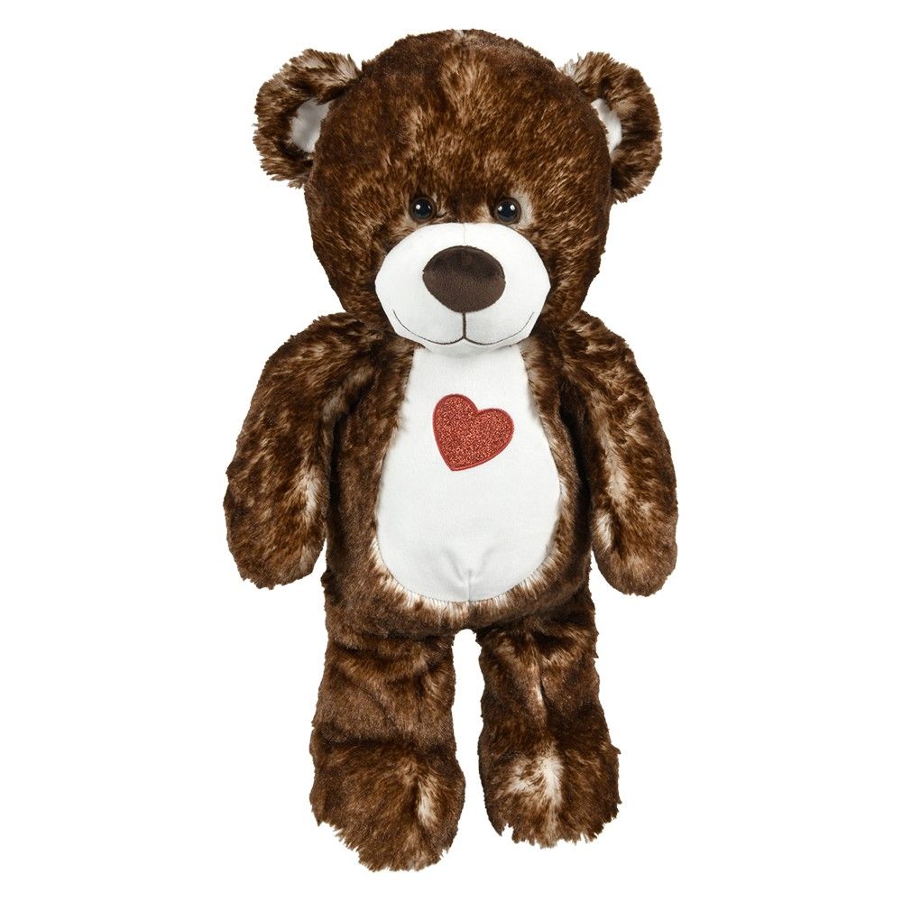 12 Bulk 23.5" Cotton Candy Natural Heart Bears