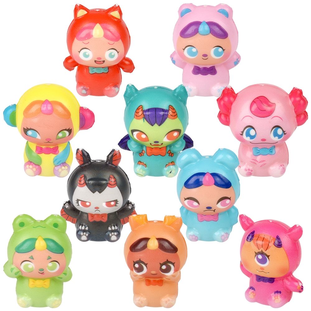 600 Bulk 2" Micro Squish Doll Collection