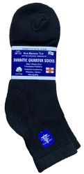 Bulk Socksnbulk Mens Cotton Diabetic NoN-Binding Ankle Socks Size 10-13 Black
