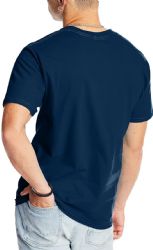 144 Bulk Mens Cotton Short Sleeve T Shirts Navy Blue Size 3xl