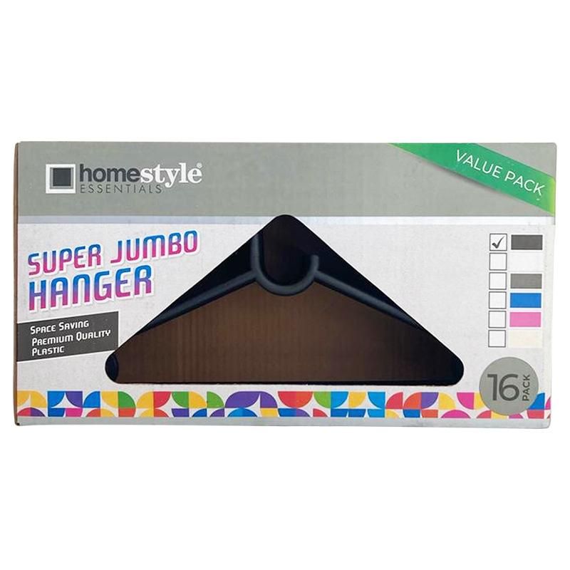 8 Bulk 16 Pack Black Plastic Box Hangers