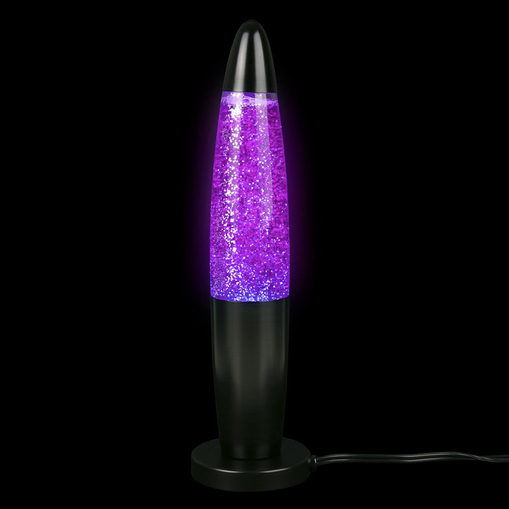 12 Bulk Mini Sparkle Lamp 12.5" - Purple 12/27