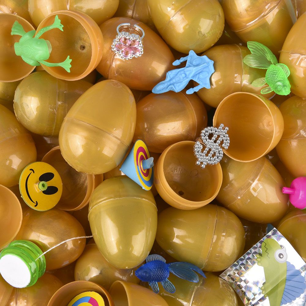 300 Bulk 2" Toy Filled Gold Egg (300pcs/case)