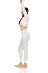 24 Bulk Yacht And Smith Womens Thermal Underwear Set In White Size Xlarge