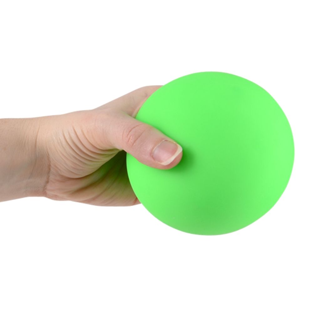 48 Bulk (t) Marshmallow Neon Squishy Ball 3.5" 12ct