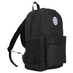 12 Bulk Yacht & Smith 17inch Water Resistant Black Backpack With Adjustable Padded Straps