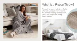 24 Bulk Yacht & Smith Fleece Blankets In Assorted Colors 50x60 Inches