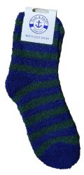 12 Bulk Yacht & Smith Men's Assorted Colored Warm & Cozy Fuzzy Socks