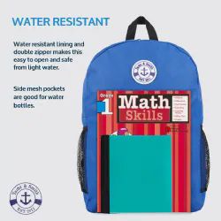 24 Bulk Yacht & Smith 17inch Back Pack Boys With Mesh Side Pockets , Water Resistant