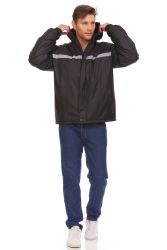 48 Bulk Yacht & Smith Warm Down Thick Insulated Mens Hooded Winter Jacket With Safety Reflector