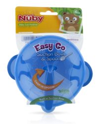 36 Bulk Nuby Easy-Go Suction Bowl And Spoon 6 months up
