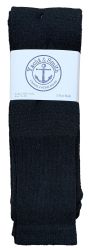 1200 Bulk Yacht & Smith Men's Cotton 31 Inch Terry Cushioned Athletic Black Tube Socks Size 13-16