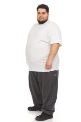 60 Bulk Plus Size Men Cotton T-Shirt Bulk Big Tall Short Sleeve Lightweight Tees 6X-Large, Solid White