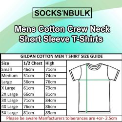24 Bulk SOCKS'NBULK Mens Cotton Crew Neck Short Sleeve T-Shirts Mix Colors Bulk Pack