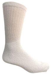 1200 Bulk Yacht & Smith Men's 28 Inch Cotton Tube Sock Solid White Size 10-13