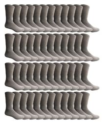 300 Bulk Yacht & Smith Men's Cotton Crew Socks Gray Size 10-13 Bulk Pack