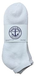 84 Bulk Yacht & Smith Men's Cotton White No Show Ankle Socks