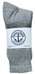 300 Bulk Yacht & Smith Women's Cotton Crew Socks Gray Size 9-11 Bulk Pack