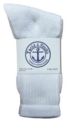 1200 Bulk Yacht & Smith Women's Cotton Crew Socks White Size 9-11