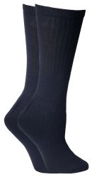 300 Bulk Yacht & Smith Women's Cotton Terry Cushioned Crew Socks, Size 9-11, Navy Bulk Packs