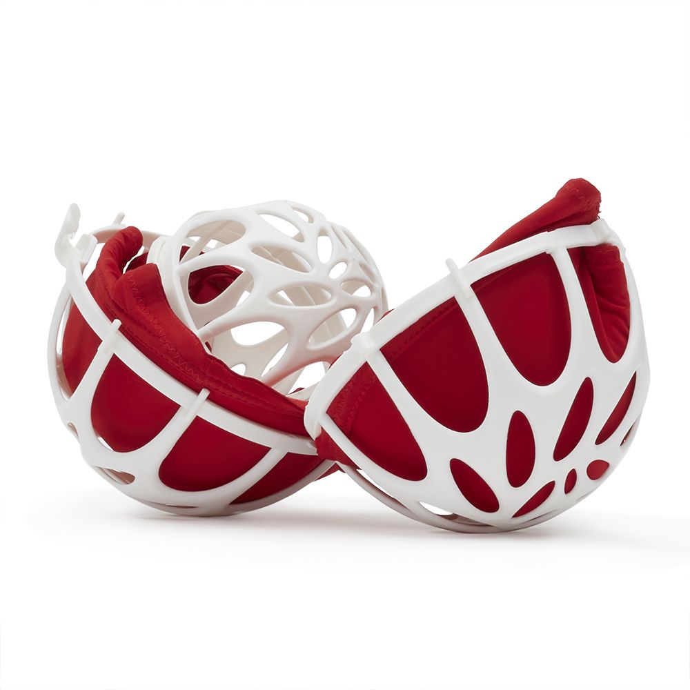 24 Bulk Double Spherical Bra Washing Ball, White