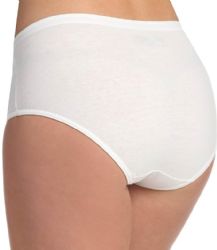 180 Bulk Yacht & Smith Womens Cotton Lycra Underwear White Panty Briefs In Bulk, 95% Cotton Soft Size Large