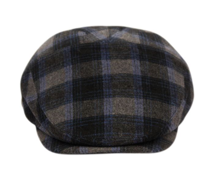 6 Bulk Brushed Wool Check Ivy Caps W/satin Quilted Lining Assorted