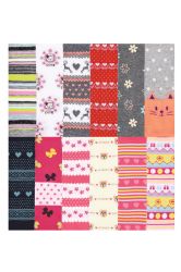 60 Bulk Mopas Girl's Printed Tights - xs