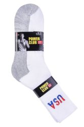 288 Bulk Power Club Crew Sports Socks 9-11