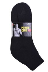120 Bulk Power Club Quarter Sports Socks 9-11