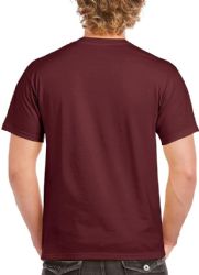36 Bulk Mens Cotton Short Sleeve T Shirts Solid Maroon Size Xxl