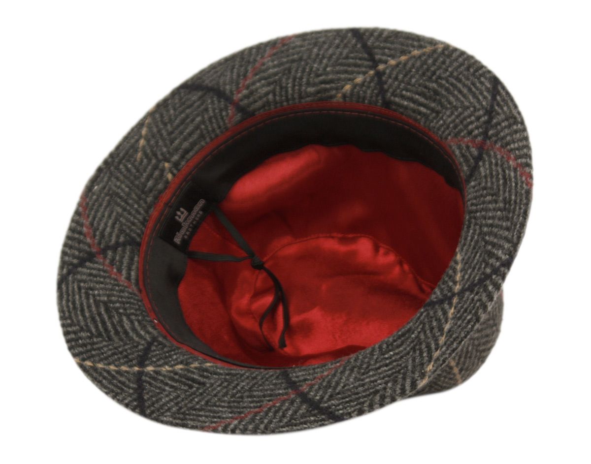 6 Bulk Richman Brothers Tweed Herringbone Wool Fedora With Band Assorted