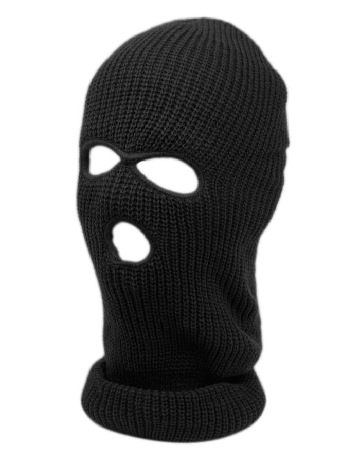 12 Bulk 3 Holes Knit Winter Sports Mask Assorted