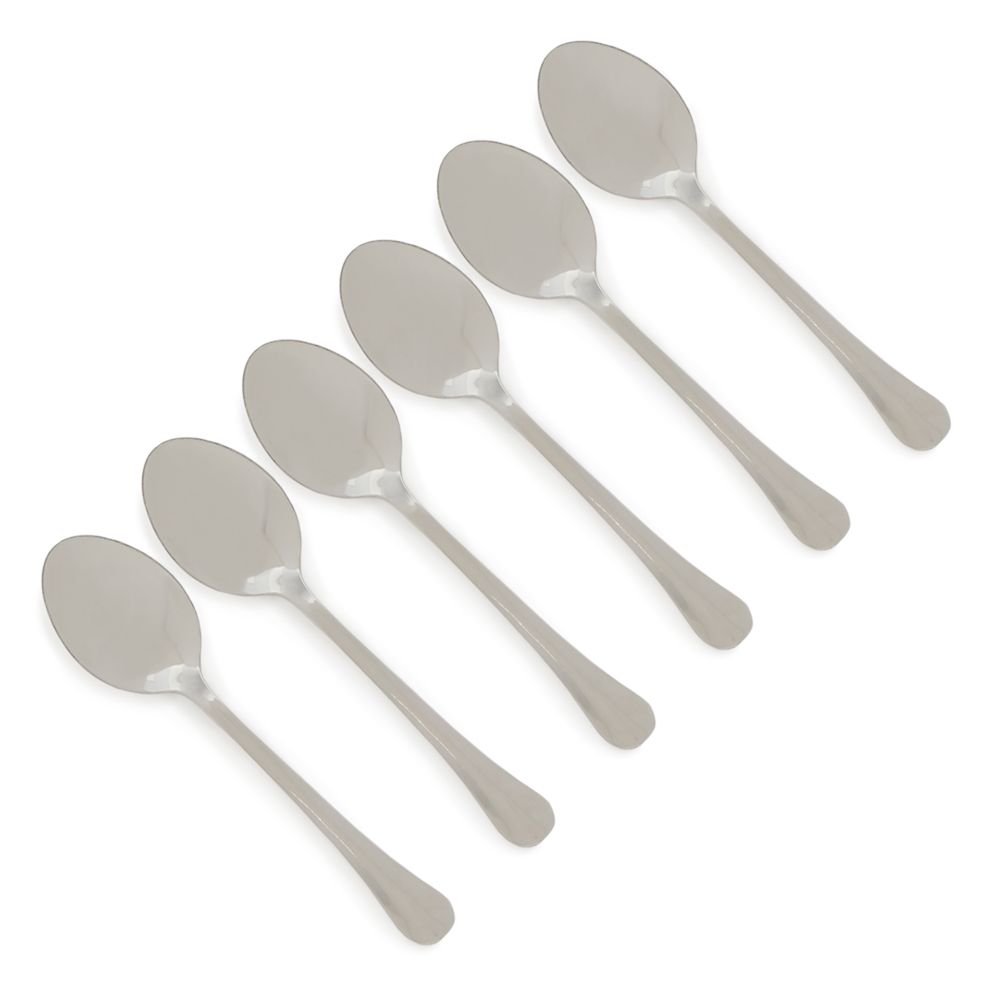 24 Bulk 6 Piece Stainless Steel Carnegie Dinner Spoon Set