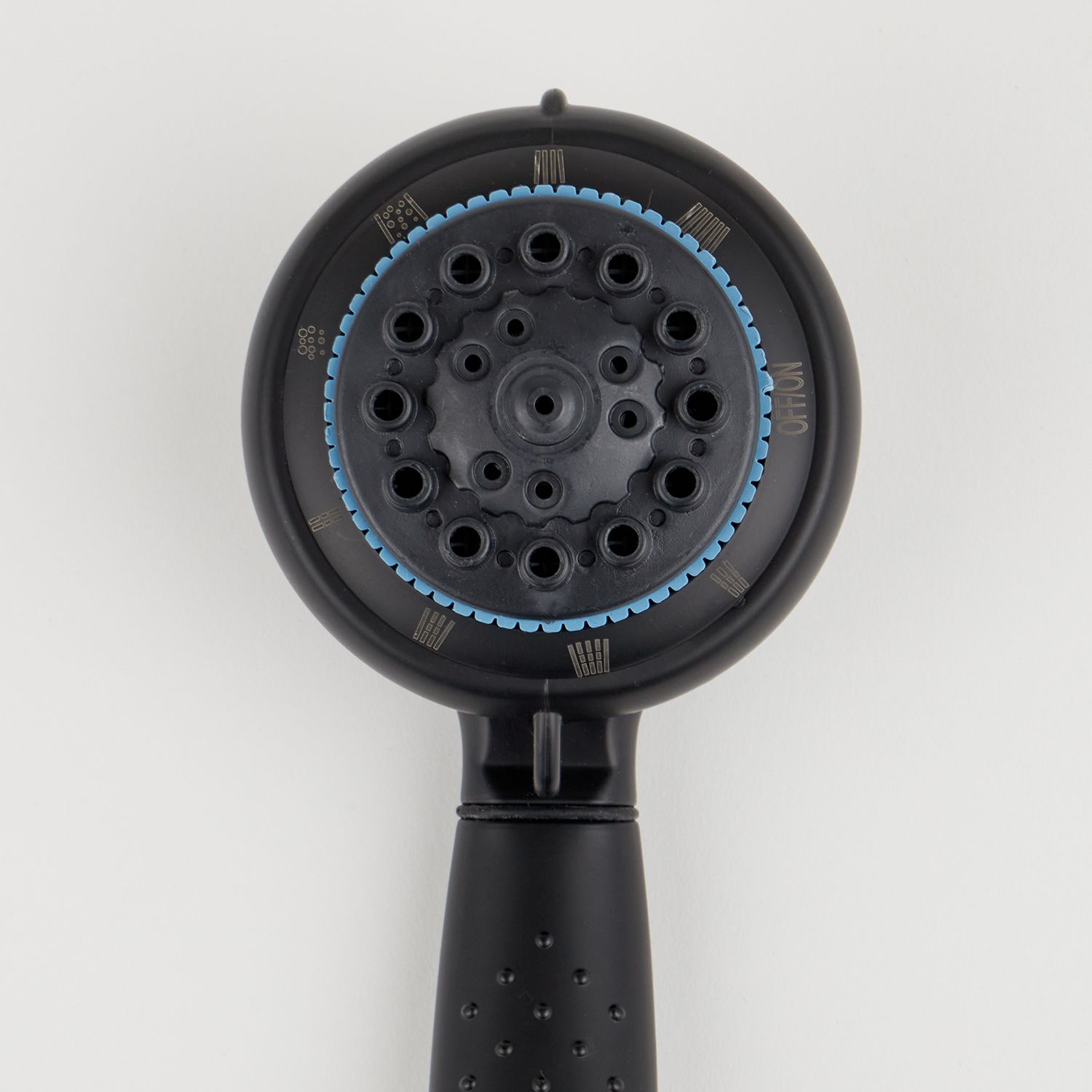 12 Bulk 3" Handheld Shower Massager Wand With Hose, Matte Black