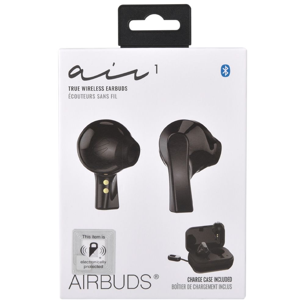 24 Bulk Air 1 Earbuds W/o Eartips Black