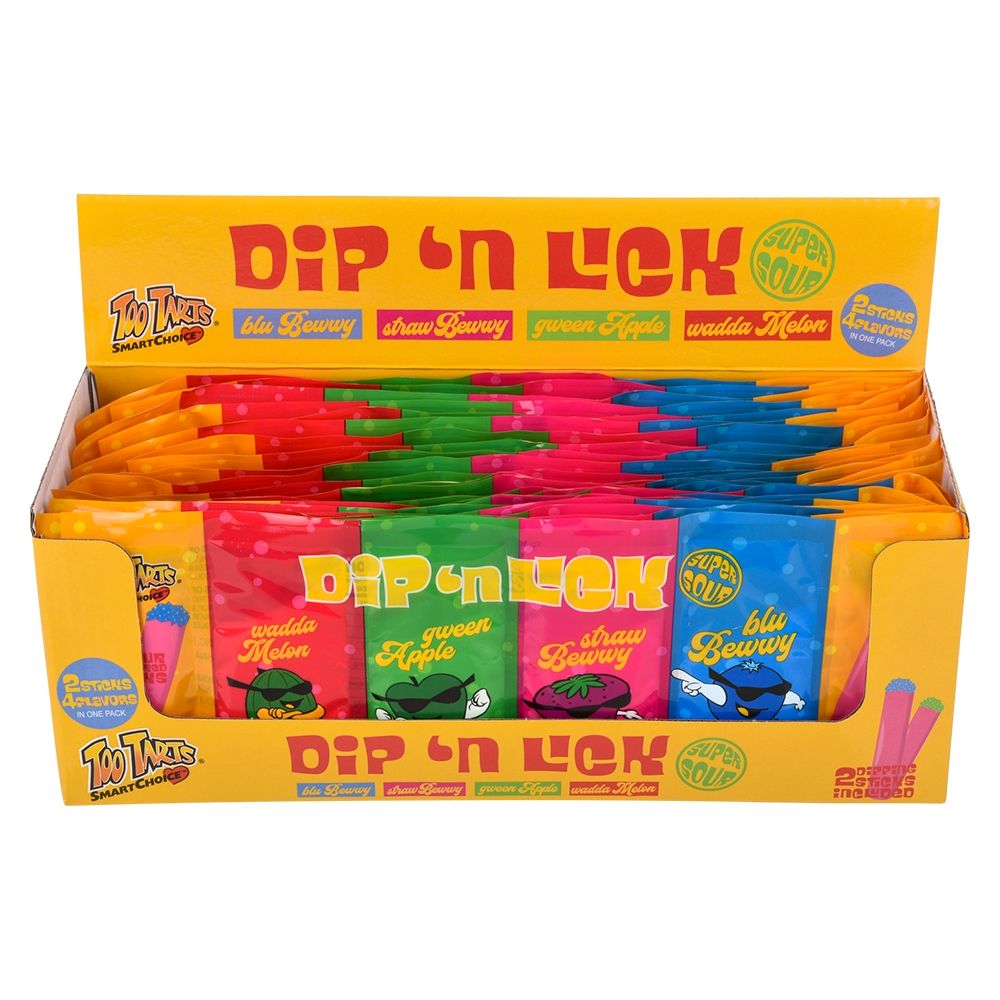 288 Bulk Dip 'n Lick Super Sour Candy