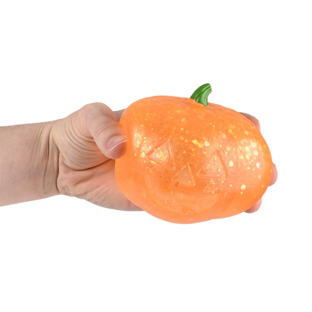 12 Bulk 3.75" Jack O Lantern Squeezy Sugar Ball