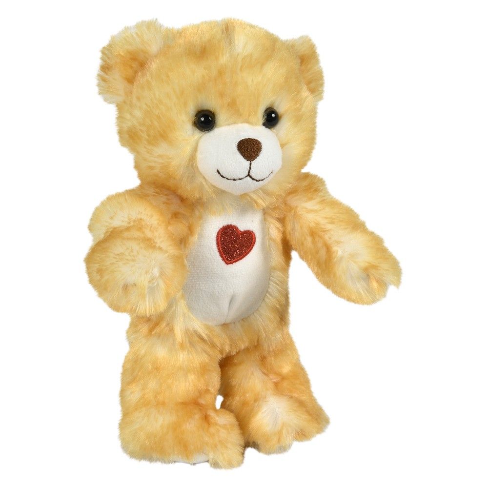 96 Bulk 10" Cotton Candy Natural Heart Bears
