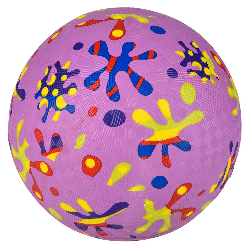 48 Bulk Neon Printed Playground Ball (3 Asst.) 7" 48/32