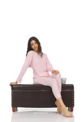 24 Bulk Yacht & Smith Womens Cotton Thermal Underwear Set Pink Size L