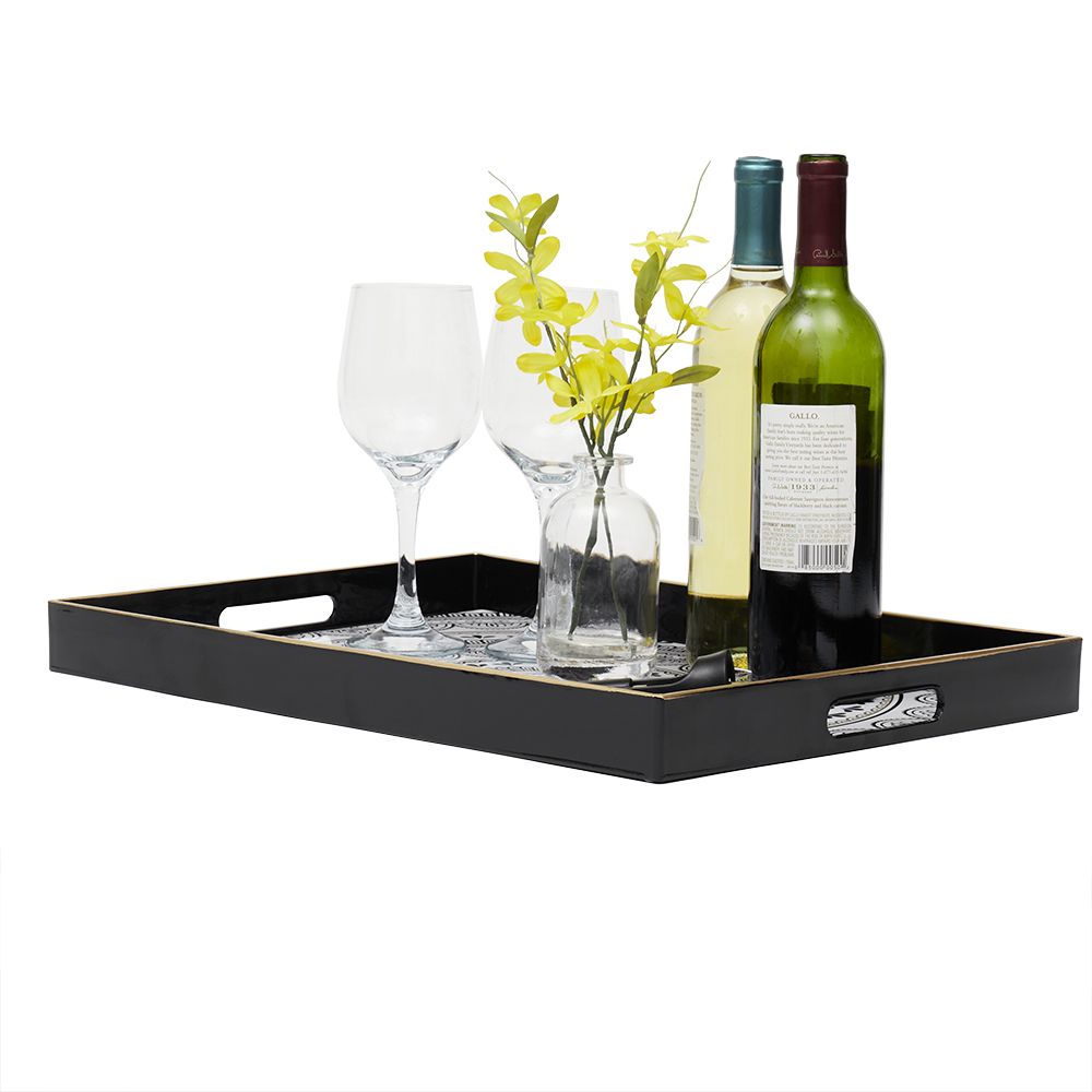 6 Bulk 13" X 17" Medallion Serving Tray