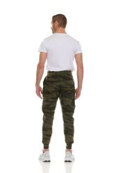 96 Bulk Camo Printed Fleece Lined Jogger With 2 Side Pockets Size XS